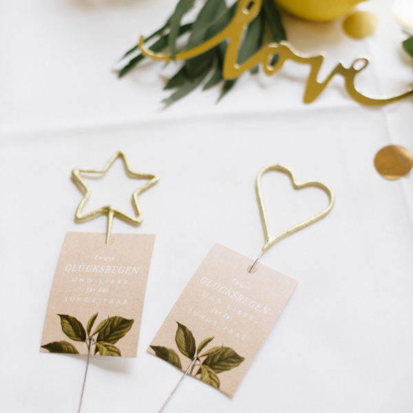 Hochzeitsdeko gelb gold -35